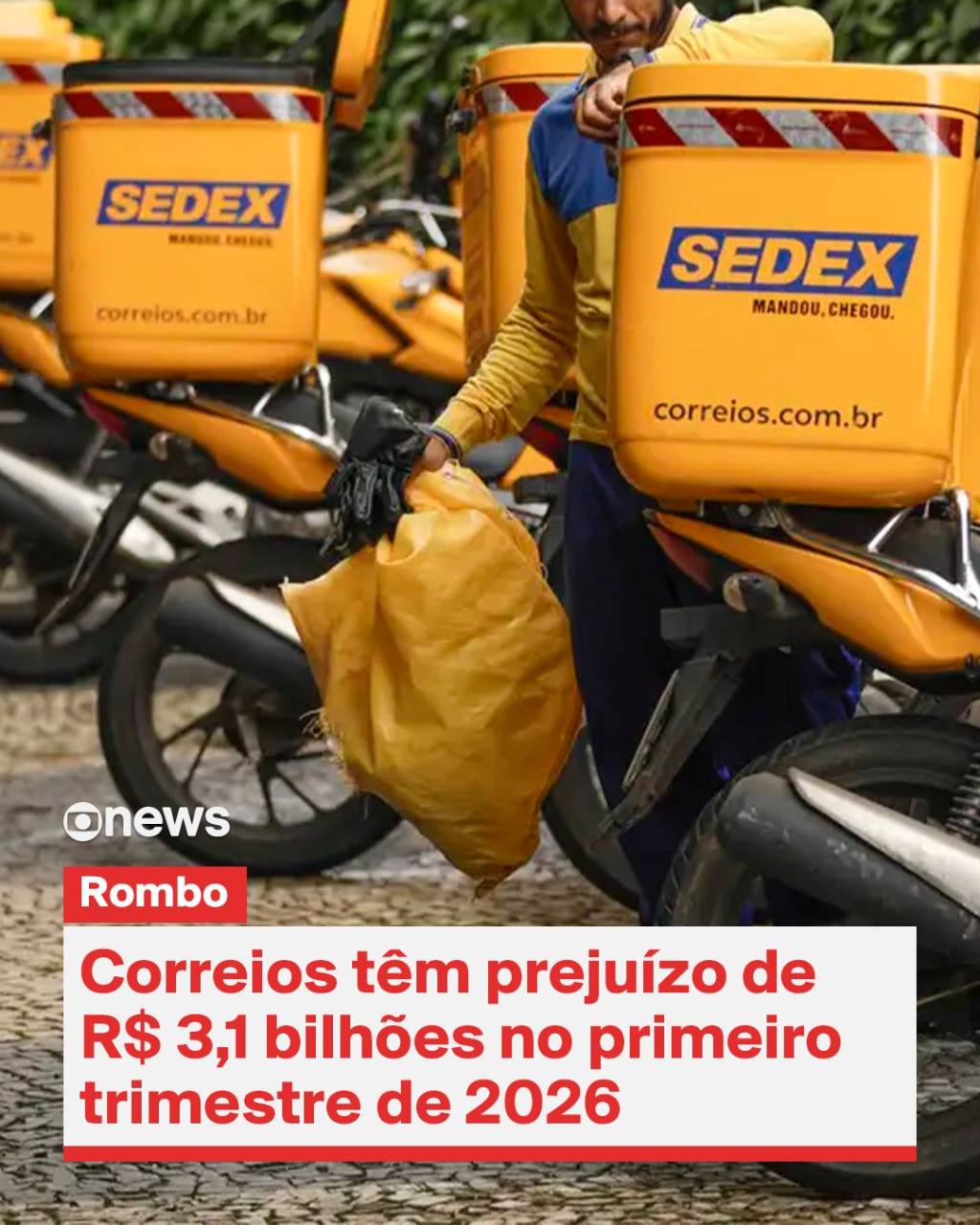 Imagem principal da matéria: Colapso nos Correios: Prejuízo de R$ 3,1 bilhões no 1º trimestre de 2026 acende alerta máximo na economia