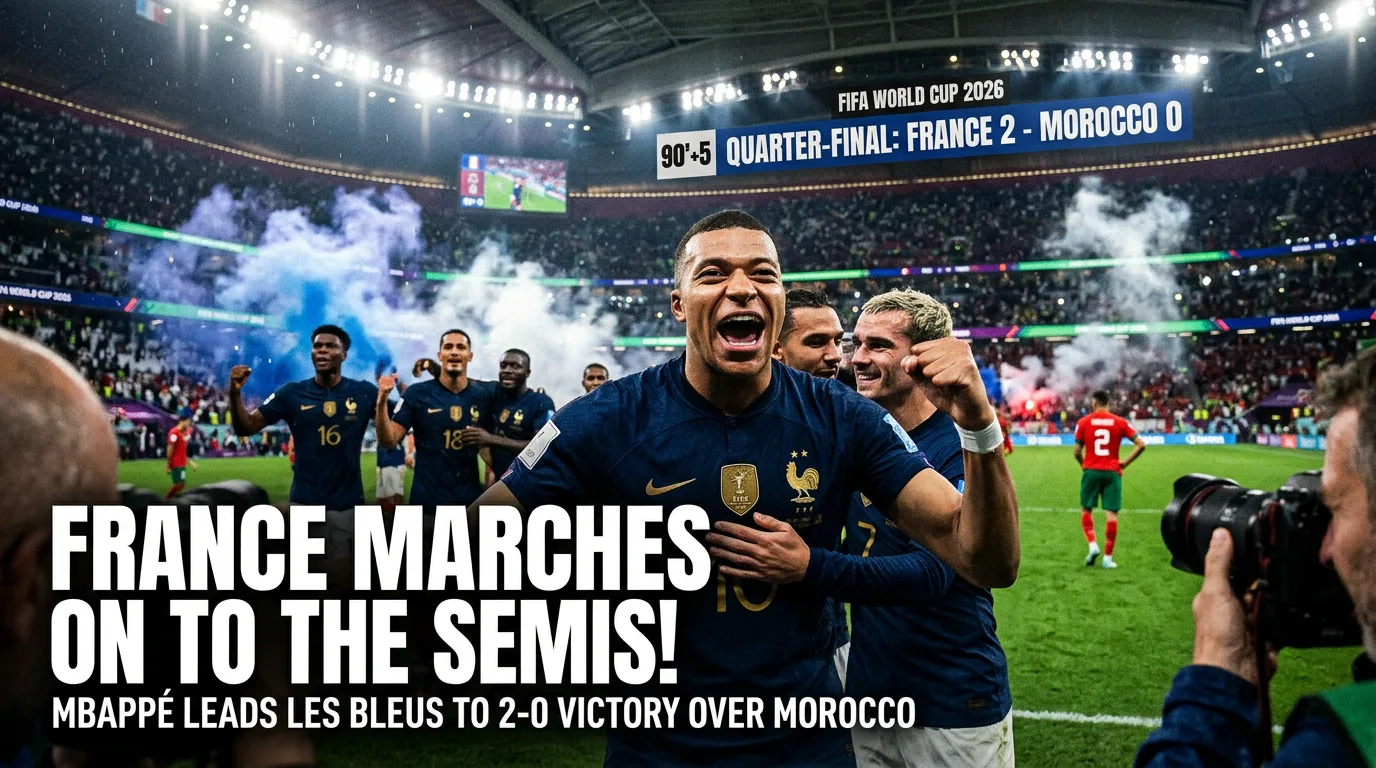 França Atropela Marrocos por 2 a 0, Confirma Favoritismo e Vai à Semifinal da Copa do Mundo 2026