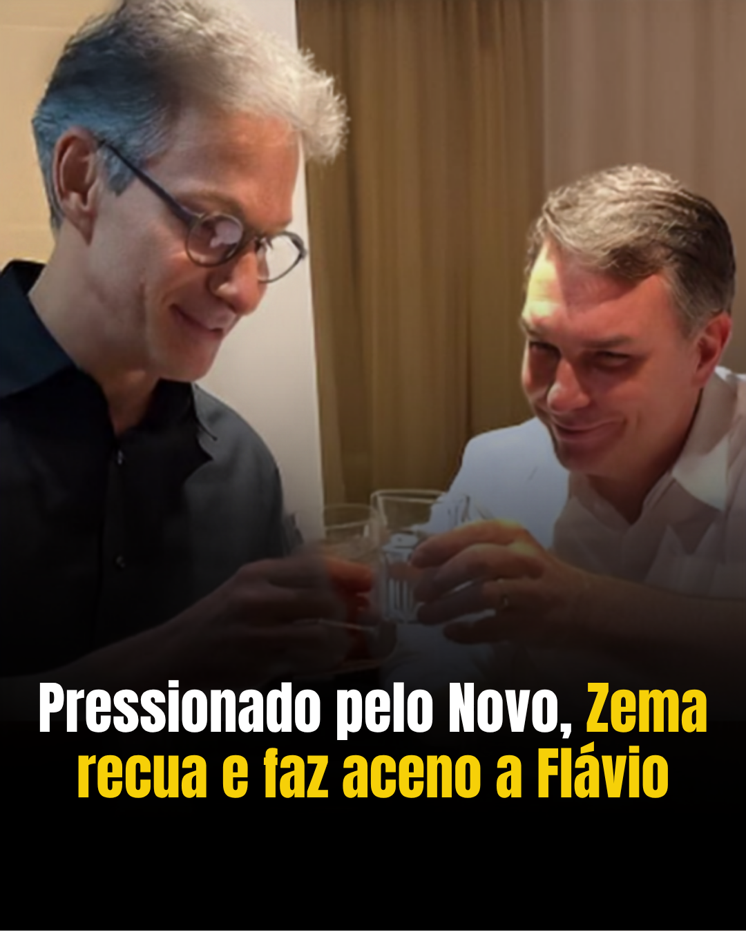 Aceno Estratégico: Romeu Zema grava vídeo com apoio a Flávio Bolsonaro e Caiado contra o PT em 2026