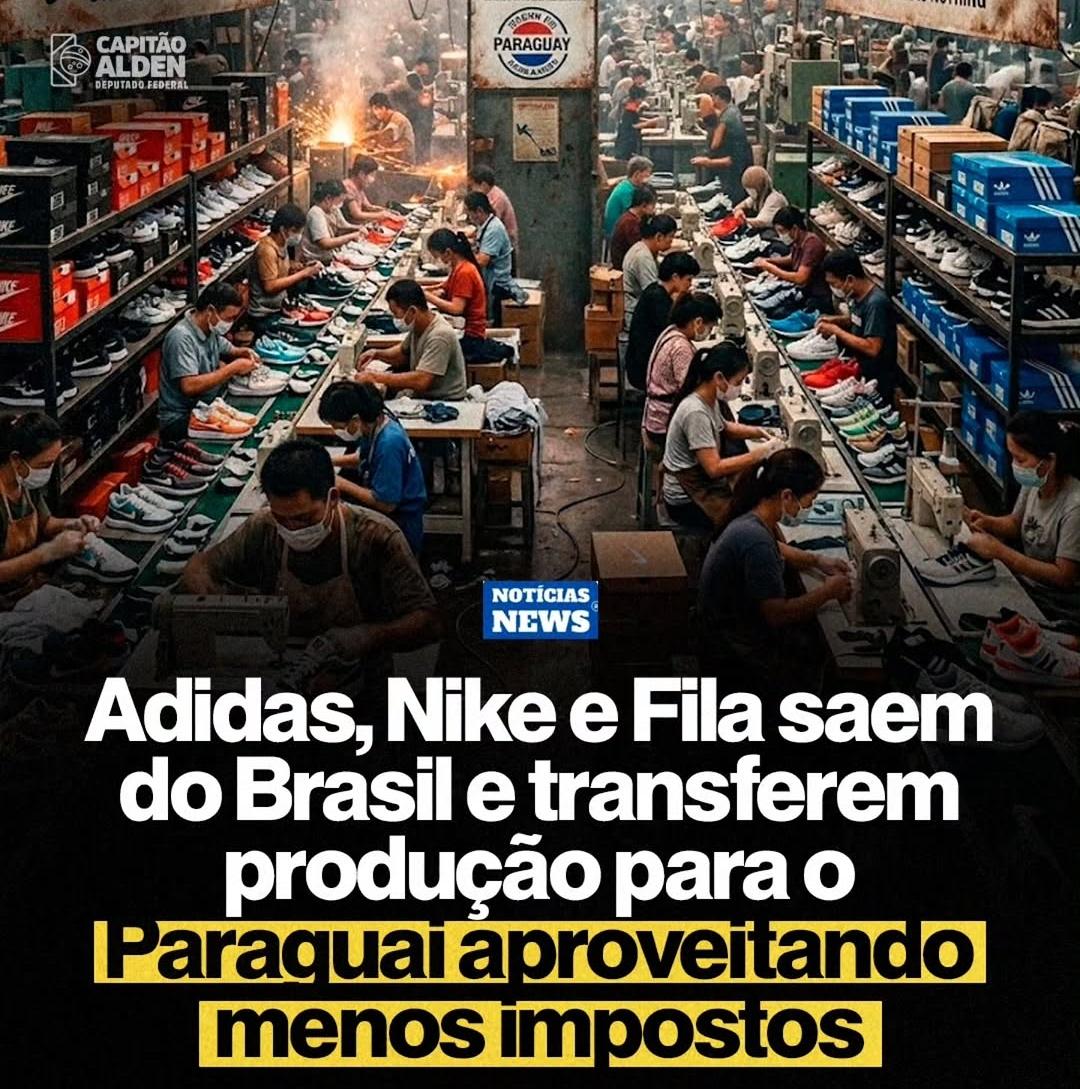 Adidas, Nike e Fila saem do Brasil e transferem produção para o Paraguai