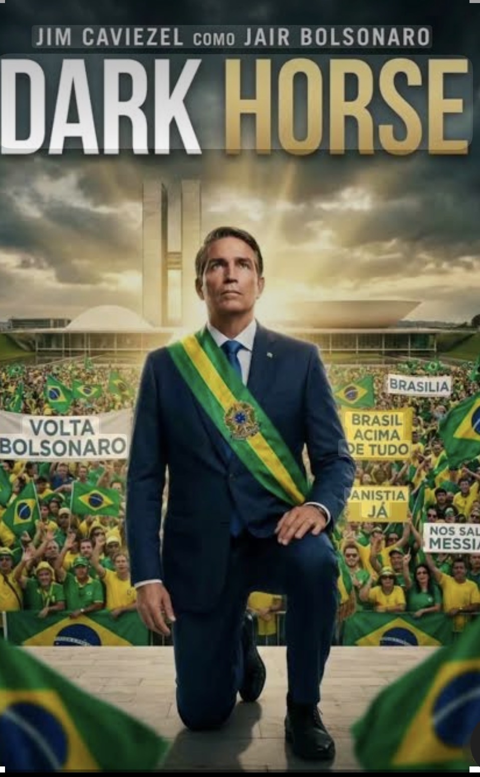 “Dark Horse”: Jim Caviezel vive Jair Bolsonaro em cinebiografia com estreia marcada para 11 de setembro