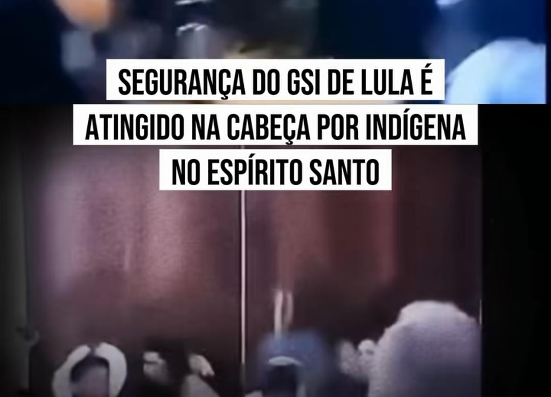 Agente do GSI que faz segurança de Lula é atingido na cabeça por indígena em agenda no Espírito Santo