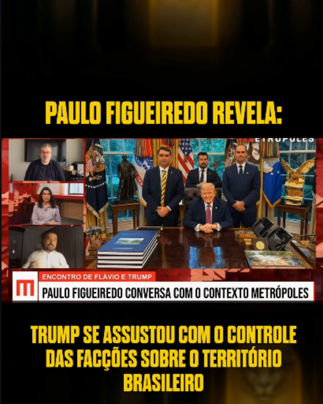 Eixo Brasília-Washington: Flávio Bolsonaro articula cerco ao crime organizado na Casa Branca
