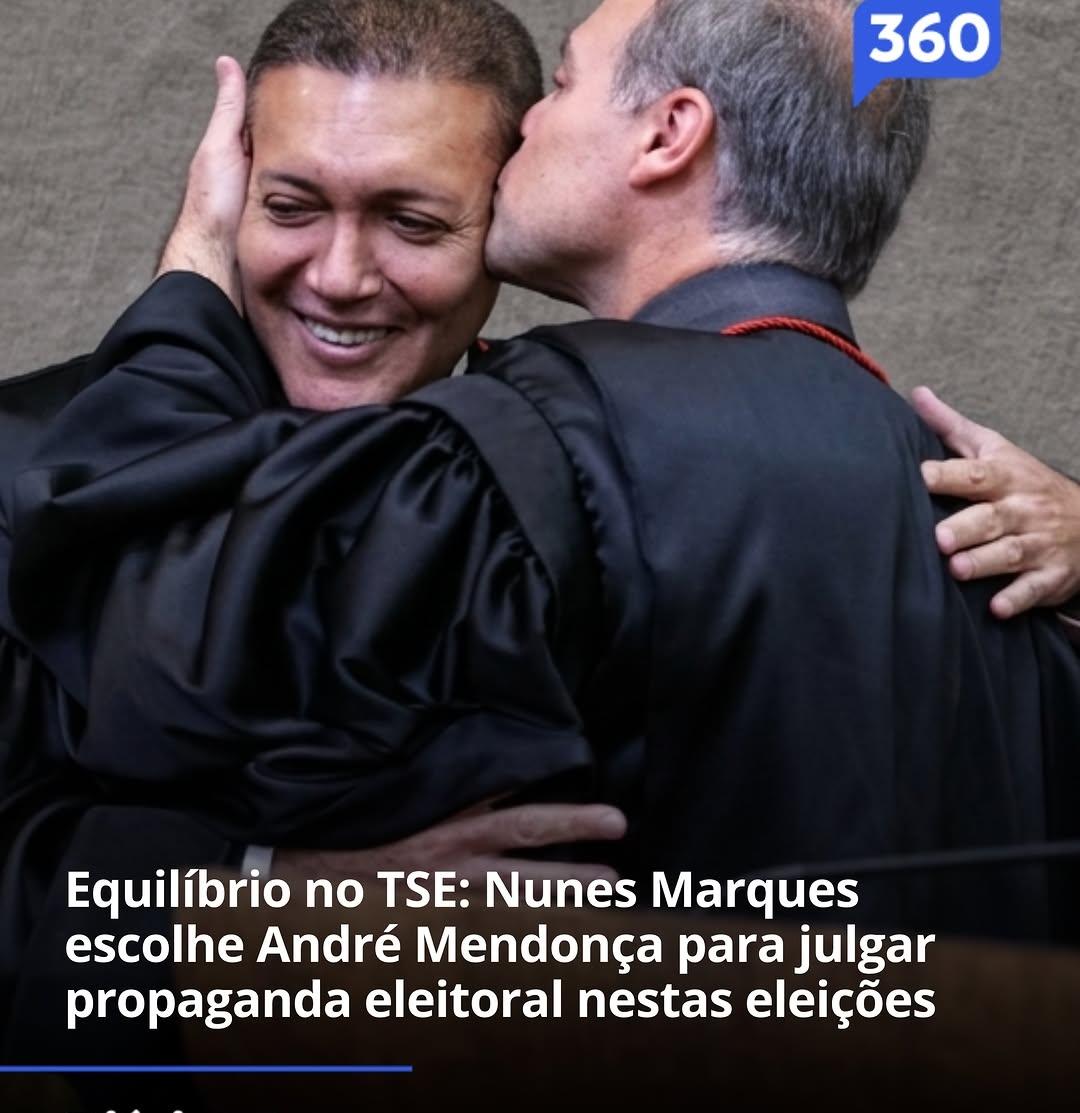 Equilíbrio no TSE: Nunes Marques escolhe André Mendonça para julgar propaganda eleitoral